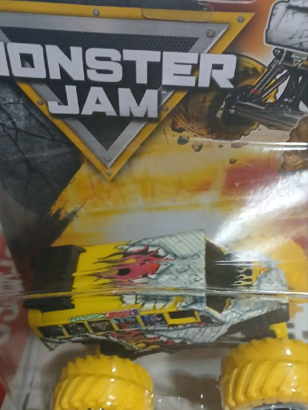 Monster Jam Classroom Crusher 1/64 Truck - Yellow & Black